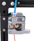 Dope Bowden Tubing Kit 1M XS Series 1.75mm filament installed on 3D printer extruder with PC4 M6 brass fitting