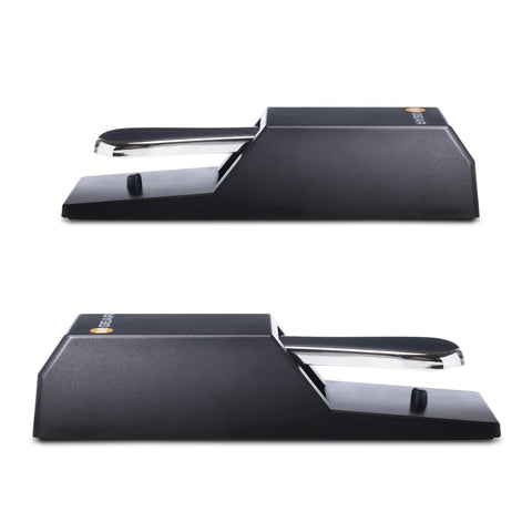 Universal Sustain Pedal With Piano Style Action For MIDI Keyboards And Digital Pianos Heavy Duty Chrome Foot Pedal