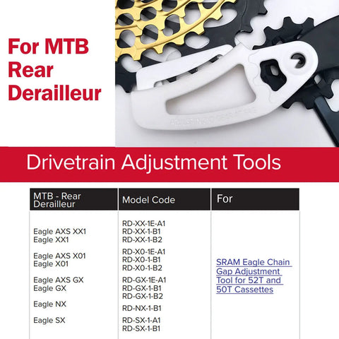B Gap Adjustment Tool For Eagle 12 Speed Chain Gapping And Rear Derailleur Tuning Fits 50T And 52T Cassettes, Gearhead Favorite