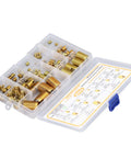 DIY Go To Thread Repair Kit With 102 Pcs Self Tapping Thread Inserts In High Carbon Steel For M2 To M14 Reinforcement For Furniture And Auto Easy Slotted Installation Quick Fix For Damaged Threads, organizer case open