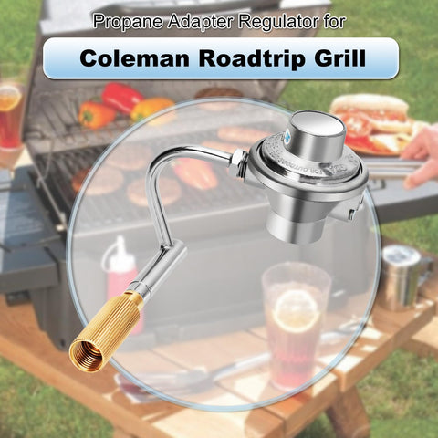 Replacement Grill Regulator For Roadtrip Portable Grills Fits LXE LX LXX And Party Portable Models brass body close-up