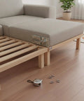 Clip Style Must-Have Galvanized Iron Sofa Connector For Modular Sectional Frames with screws on wooden floor