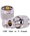 2 Pack UHF PL259 Male To N Female Straight Coax Adapter RF Coaxial Connector For CB Ham Radio Walkie Talkie WiFi Antenna