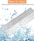 Stainless Steel Flame Tamers Four Piece Grill Heat Plate Replacement For Bull Gas Grills Fits Angus Brahma shown with water splash design