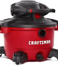 Beast Of A 12 Gallon 6 Point 0 Peak HP Wet And Dry Vacuum With Detachable Leaf Blower Portable Shop Vac, red and black design