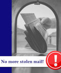 Mailbox Alarm For Delivered Mail Notification System With Wireless Transmitter And Receiver, hand retrieving mail from mailbox