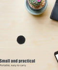 Universal Binding Pad And Gasket Set For Office Machines 15 Piece Binder Kit shown with black circle spacer on desk