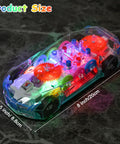 Light Up Transparent Car Toy For Kids That Totally Sparks Sensory Play With Colorful Moving Gears Self Propelled Moving Music