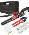 Beefy 8 Ton Hydraulic Hand Crimper For Stainless Steel Cable Railing Fittings Heavy Duty Crimp Tool With 9 Die Set and accessories