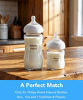 Rock Solid Replacement Collar Rings For Baby Bottles secure screw lids on Philips Avent Natural 4oz and 9oz bottles.