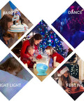 Collage of various festive scenes highlighted by the Ocean Wave Night Light Projector for Kids Room with Remote and Timer.