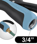 Pro Grade Water Heater Cleaning And Flushing Tool Gun showing 3/4 inch hose fitting adapter for home DIY maintenance