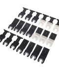 20 Piece Oscillating Saw Blades Set With Length Marks And Precision Teeth For Wood Metal And Plastics Cutting, shown in rows
