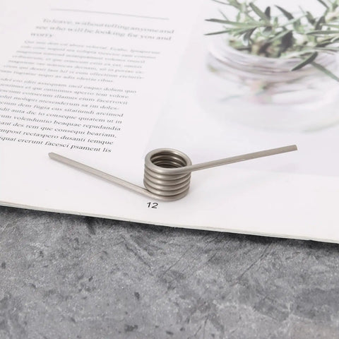 Beefy Torsion Springs Set For Fireplaces With Sliding Doors, 304 stainless steel on book, 4 pack, 2mm wire, 15mm OD