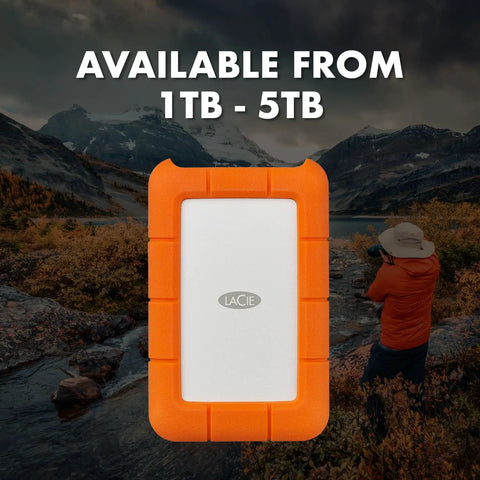 Rugged Mini 4TB 2.5 Inch Portable External Hard Drive For PC Mac iPad iPhone With Password Protection, outdoor background