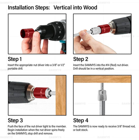 Step-by-step guide for installing Three And One Half Inch Screw Vertical Threaded Rod Anchor For Wood No Pre Drilling Required Easy To Use Do It Yourself Steel With Zinc Finish One Quarter Inch By Three Inch Screw Length Pack Of 100