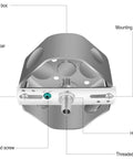 Four Pack Four Inch Light Fixture Mounting Bracket Universal Crossbar Kit With All Mounting Hardware Heavy Duty For Chandeliers Pendant Lights Flush Mounts Wall Lights Ceiling Fans No Hassle Install, labeled crossbar with threaded nipple