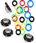 24 Pack O Ring Replacement Kit For Pressure Washers With Six Sizes For Pumps Hoses Guns Wands And Lances Includes Filters And 20 O Rings Seals And Maintenance Bundle For Optimal Power Washer Performance, colorful O-rings with mesh filters