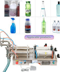 Boss Grade Heavy Duty Double Head Pneumatic Bottle Filler With Slick Auto Manual Toggle for filling various bottle sizes.