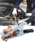Heavy Duty 500A Welding Ground Clamp With Rubber Sleeve And Insulated Handle for secure electrical connection on vehicle