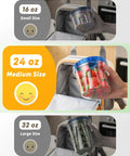 Six Pack 24 Oz Freezer Safe Food Storage Containers With Twist Top Lids BPA Free Leakproof And Reusable Microwave And Dishwasher Safe For Soups Leftovers And Meal Prep, shown with mixed fruits.