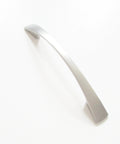 Arched Satin Nickel Cabinet Handle Drawer Pull For Kitchen Cabinets And Furniture, 96mm Center To Center Spacing, side view