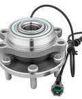 Front Wheel Hub Bearing Assembly For Nissan Frontier 2005 To 2019, Pathfinder 2005 To 2012, Xterra 2005 To 2015, And Suzuki Equator 2009 To 2012 4x4 Models Only Direct Replacement Wheel Hub Kit 515065 Ride Ready, Easy Install, showing 6-bolt flange and ABS sensor cable.