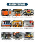 Detailed view of Heavy Duty Electric Vacuum Lifter With Beast Mode Suction Grip For Glass And Tile Panels controls and components.