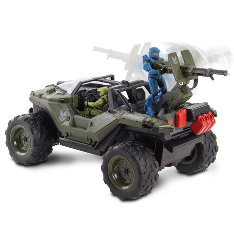 Halo Infinite RC Battle Hog UNSC Warthog With Master Chief And Spartan 2.4 GHz Remote Control Car with figures in action pose