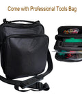 Professional tools bag for 4 In 1 Digital Multimeter With Ground Earth Resistance Tester, insulated compartments visible.