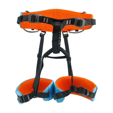 Ultra Lightweight Half Body Climbing Harness For Kids And Teens Cushioned Comfort Waist Belt Adjustable Fit High Strength Polyester