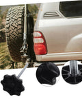 Spare Tire Hold Down Bolt For Car Spare Wheel Mounting Universal Fitment Tire Fastener Clamp attached to SUV