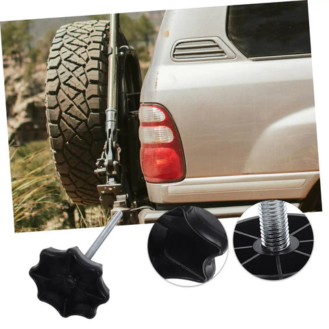 Spare Tire Hold Down Bolt For Car Spare Wheel Mounting Universal Fitment Tire Fastener Clamp attached to SUV