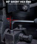 35-Piece Allen Wrench Set With Ball End And Long Arms, Includes Metric SAE And Torx Bits, shown with a 90-degree hex end.