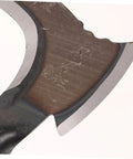 Close-up of blade edge on Manganese Weeding Sickle Tool Multipurpose Garden Helper For Weeding Cutting Grass And Harvesting