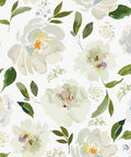 Swoon Worthy Green Floral Peel And Stick Wallpaper For Epic Boho Wall Upgrades With Chill Self Adhesive Botanics Serving Major Room Vibes And Super Easy Removable DIY Decor Rolls, featuring soft peonies and leaves.