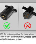 BELIFLY wireless trailer light bar, 23 in, black housing; front brass contact, rear 4-pin connector