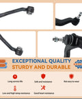 Beefy Front Upper Control Arm With Ball Joint Suspension Kit Fits Chevy Express 1500 GMC Savana 1500 Silverado 1500 2-piece set