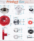 Outdoor Faucet Repair Kit With Anti Siphon Frostproof Vacuum Breaker And Metal Handle Easy Install ASSE 1019 A Certified component sizes.