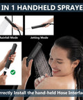 2 in 1 handheld sprayer with rainfall and jetting modes from Shower Faucet Set Ceiling Mount System With Dope Dual 12 Inch And 6 Inch Shower Heads 2 In 1 Handheld Spray Push Button Diverter Rough In Valve Matte Black All Metal Finish Designed For Rustproof Longevity