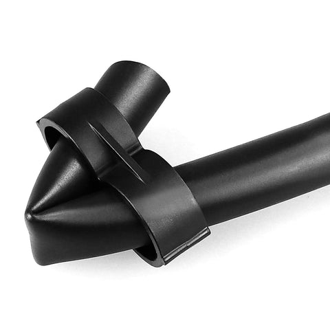 Close-up of 20 Pack End Closure Caps For One Half Inch Drip Irrigation Tubing 17mm Stop End Plugs Fittings Kit For Garden