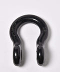7/8 Inch Bow Shackle With 1 Inch Threaded Pin, Heavy Duty D Ring Rigging, 6.5 Ton WLL, 14,300 Lbs Rating, Forged Steel, Black Powder Coated