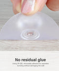 Applying self-adhesive backing on Clear Crystal Drawer Knobs And Cabinet Pulls 24 Pack Self Adhesive No Drill No Trace