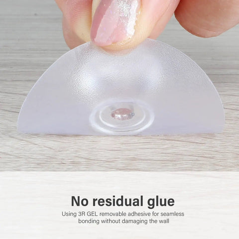Applying self-adhesive backing on Clear Crystal Drawer Knobs And Cabinet Pulls 24 Pack Self Adhesive No Drill No Trace