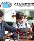 Students using Hands On Electric Bell Lab Kit With Electromagnet And Relay For Real World Electricity Lessons Classroom.