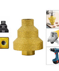 Diamond Core Stepped Pagoda Drill Bit M10 Thread For Metal And Granite Three Size Hole Opener 20mm 35mm 50mm