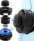 Replacement Weed Eater Head For Kobalt 80V 40V And 24V Cordless Trimmers with 0.080 inch line, assembly view with parts.