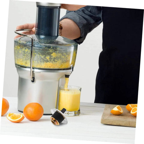 Person using juicer with Stainless Steel Juicer Drive Coupling Replacement Part Easy Install Durable Juicer Coupler For Most Juicers