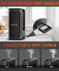 360° view of 3 In 1 Plant Humidifier With Humidity Meter And 12 Hour Timer, 4L Ultrasonic Cool Mist Humidifier for grow tents