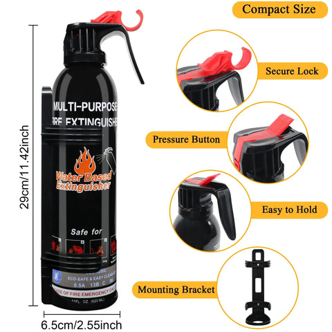 Legit Heavy Duty Two Pack Water Based Fire Extinguisher Set With Mount For House Car Kitchen Garage Rv Boat A B C K Rated No Bs Safety Essentials That Keep Your Crib Locked Down And Ready To Roll Anytime You Need It